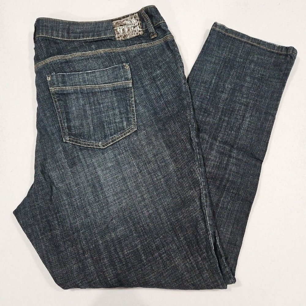 Z. Cavaricci Torrid Womens Size 26 Tall Vintage Blue Jeans Distressed Skinny